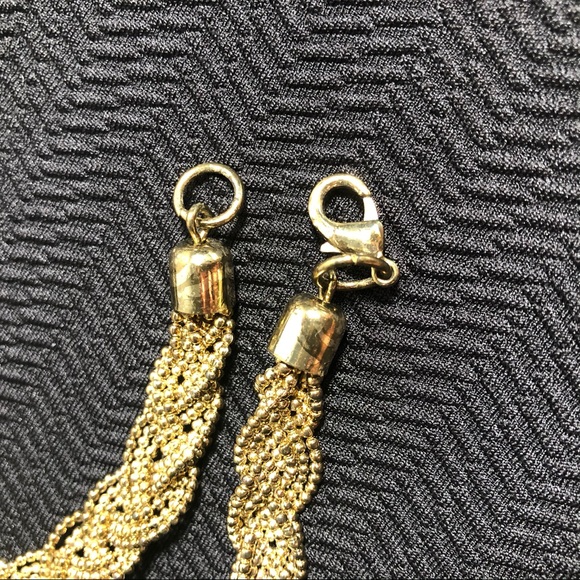 Vintage Art Deco Gold Tone Chain With Tassel - Picture 2 of 8